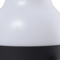 Lindby LED genopladelig udendørs bordlampe Isaline, sort, dæmpbar