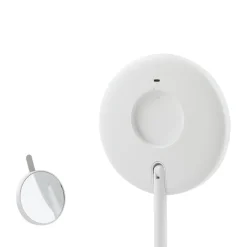 Lindby LED genopladeligt spejl Renki, hvid, plast, dæmpbar