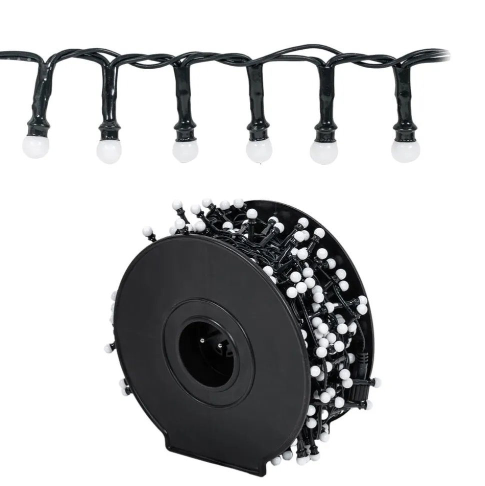 Lindby LED lyskæde Miyu, RGB, timer, 15 m, IP44