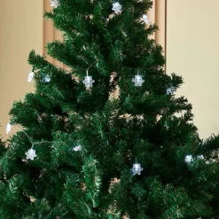 Lindby LED lyskæde Parrik, snefnug, 620 cm, IP44