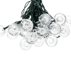 Lindby LED solcellelyskæde Mionel, kugler, 30-flg., 635cm