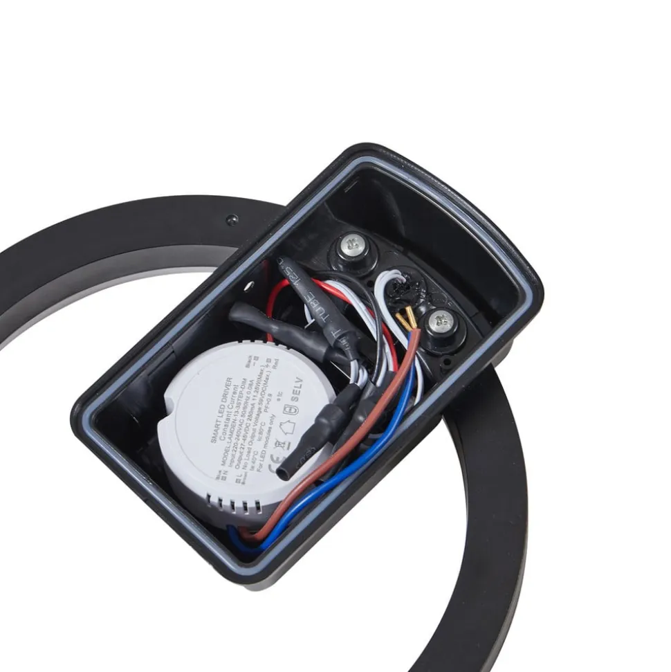 Lindby LED udendørs loftlampe Finian, Ø 22 cm, CCT, dæmpbar