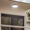 Lindby LED udendørs loftlampe Lahja, antracit, sensor, IP65