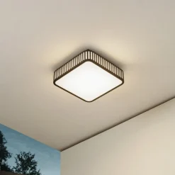 Lindby LED udendørs loftlampe Lurinda, 26 cm sort, IP44