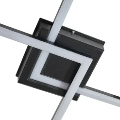 Lindby LED udendørs loftlampe Finian, 48 cm x 48 cm, CCT dæmpbar