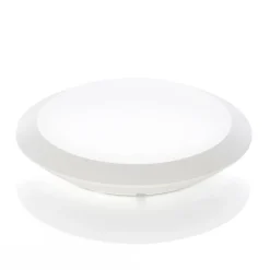 Lindby LED udendørs loftlampe Naira, hvid, sensor, 30 cm, IP65