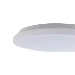 Lindby LED udendørs loftslampe Kirkola, 3000 K, Ø 34 cm, hvid