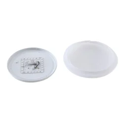 Lindby LED udendørs loftslampe Kirkola, 3000 K, Ø 34 cm, hvid