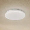 Lindby LED udendørs loftslampe Kirkola, 3000 K, Ø 26 cm, hvid