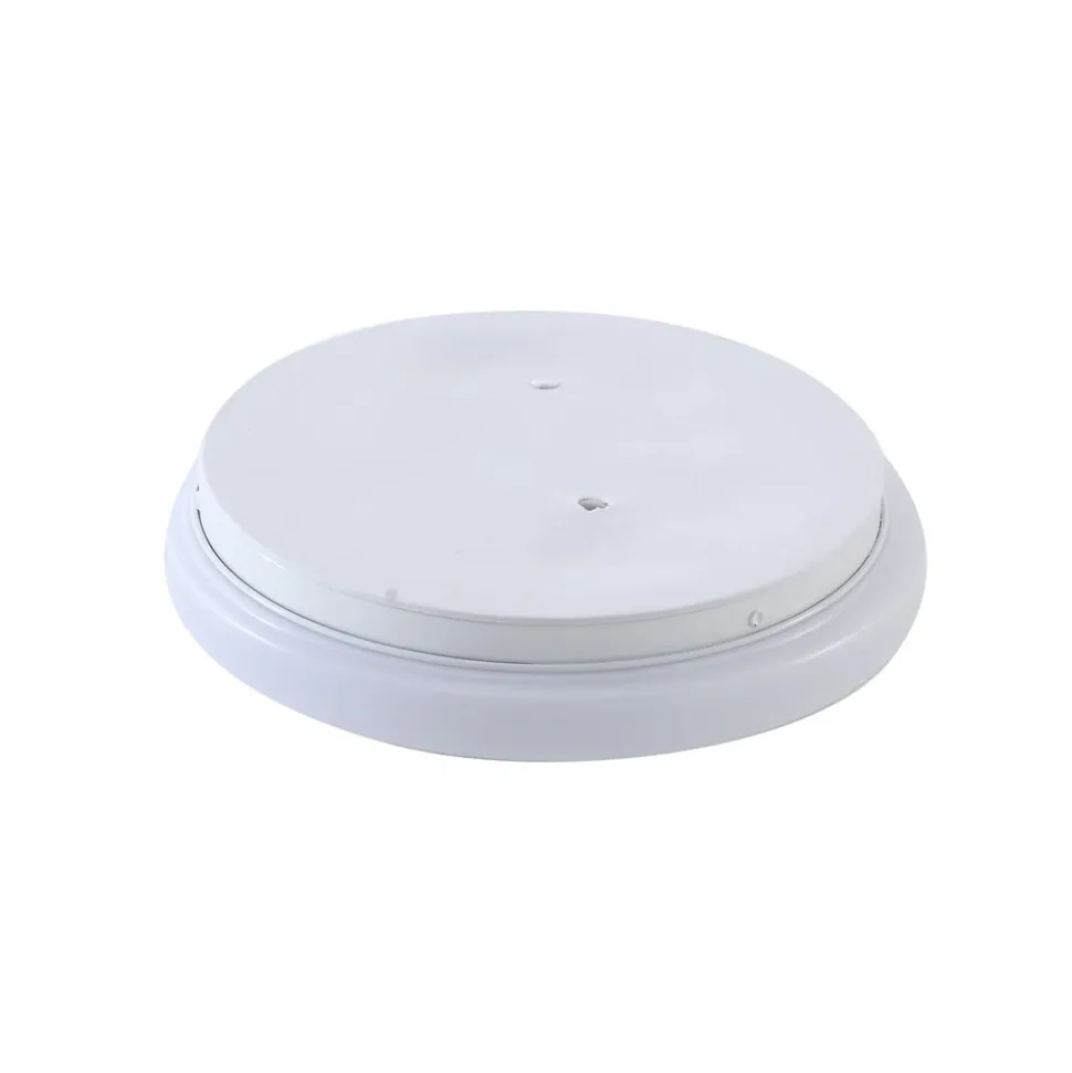 Lindby LED udendørs loftslampe Kirkola, 3000 K, Ø 26 cm, hvid