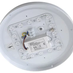 Lindby LED udendørs loftslampe Kirkola, 3000 K, Ø 26 cm, hvid
