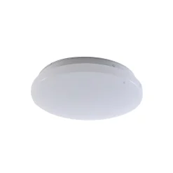 Lindby LED udendørs loftslampe Kirkola, 4000 K, Ø 26 cm, hvid