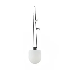 Lindby LED udendørs pendel Eleia, 2.700 K, 16 cm, genopladeligt batteri