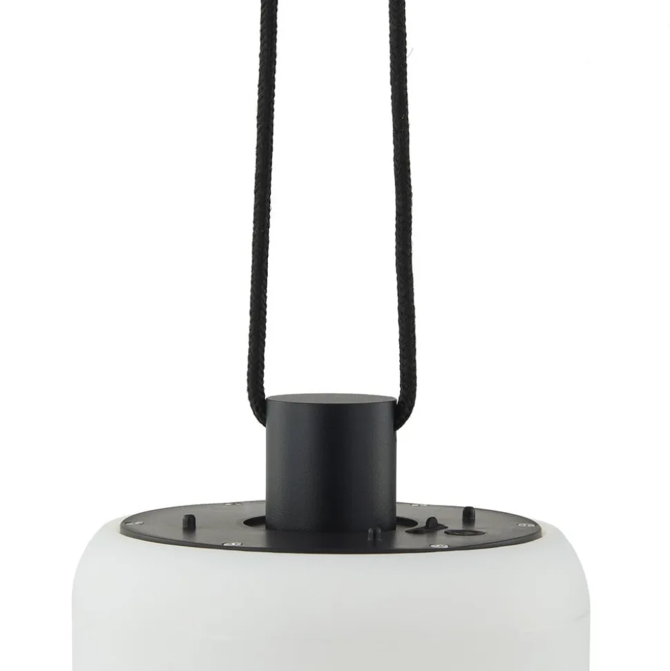 Lindby LED udendørs pendel Eleia, 2.700 K, 16 cm, genopladeligt batteri