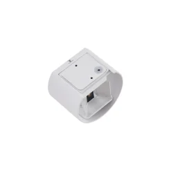 Lindby LED udendørs væglampe Nivar, rund, hvid, metal, IP54
