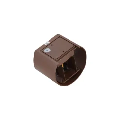 Lindby LED udendørs væglampe Nivar, rund, rust, metal, IP54