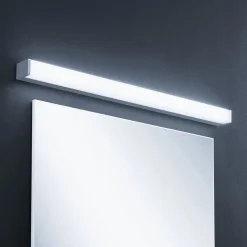 Lindby LED-badeværelseslampe Klea, 90 cm, krom, metal, IP44