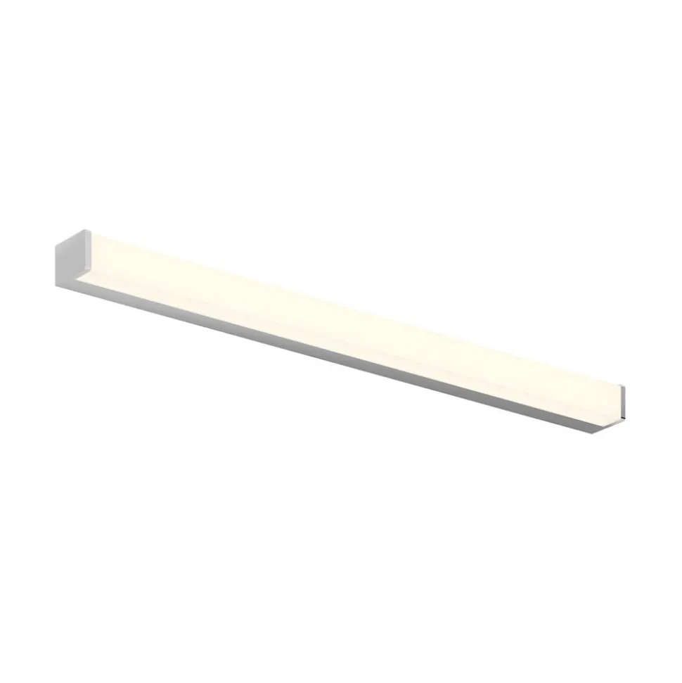 Lindby LED-badeværelseslampe Klea, 90 cm, krom, metal, IP44