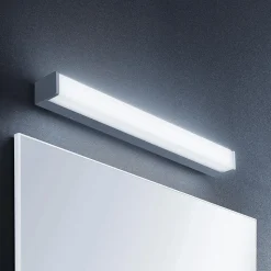 Lindby LED-badeværelseslampe Klea, 60 cm, krom, metal, IP44