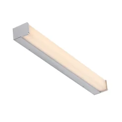 Lindby LED-badeværelseslampe Klea, 60 cm, krom, metal, IP44