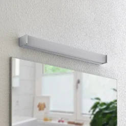 Lindby LED-badeværelseslampe Klea, 60 cm, krom, metal, IP44
