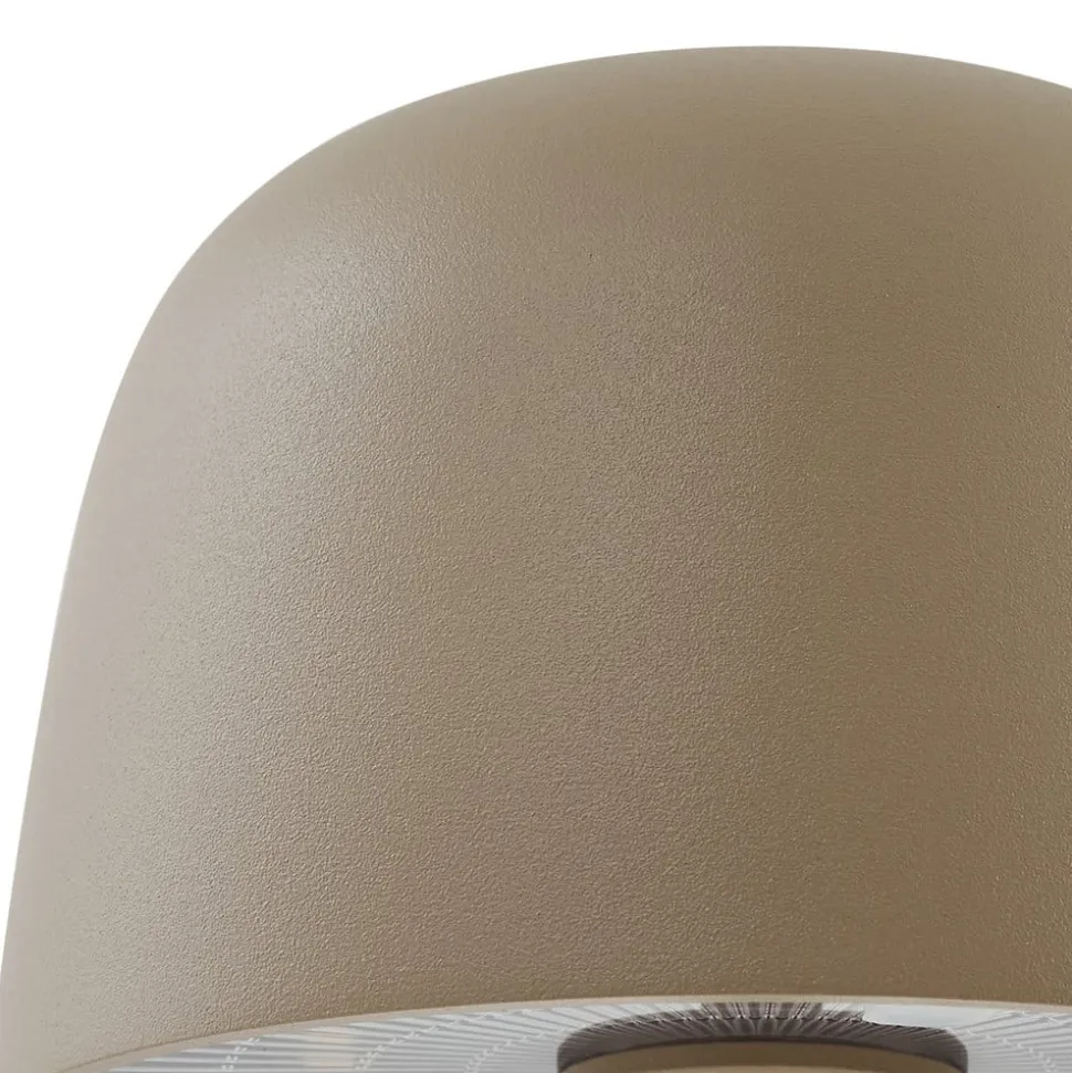 Lindby LED-bordlampe Arietty, beige, dæmpbar, IP65