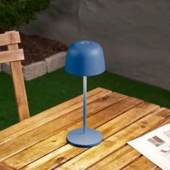 Lindby LED-bordlampe Arietty, blå, dæmpbar, IP65