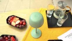 Lindby LED-bordlampe Arietty, grøn, dæmpbar, IP65