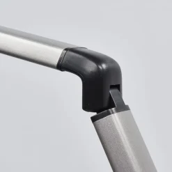 Lindby LED-bordlampe Kuno, grå, USB, touch-dæmper