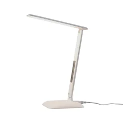 Lindby LED-bordlampe Ludmilla, højde 34 cm, hvid, display