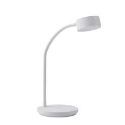 Lindby LED-bordlampe Maori, hvid, metal, CCT, dæmpbar