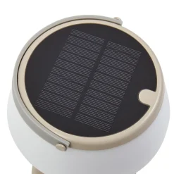 Lindby LED-bordlampe Mikkel, beige, dæmpbar, 7 cm