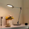 Lindby LED-bordlampe Nyxaris, grå, metal, CCT, 50 cm