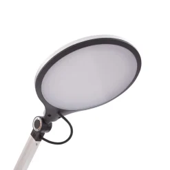 Lindby LED-bordlampe Nyxaris, sølv, metal, CCT, 50 cm