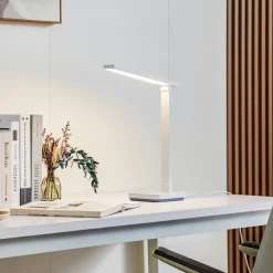 Lindby LED-bordlampe Rylas, hvid, USB, CCT