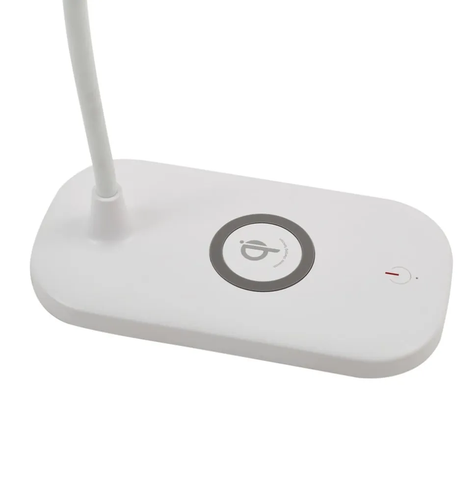 Lindby LED-bordlampe Siona, hvid, CCT, dæmpbar, ladestation