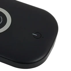 Lindby LED-bordlampe Siona sort CCT dæmpbar ladestation