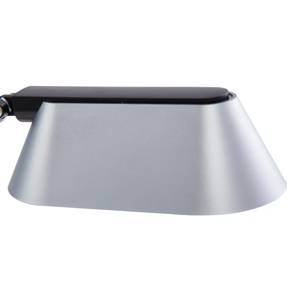 Lindby LED-bordlampe Thies, grå, ABS, højde 78 cm, dæmpbar