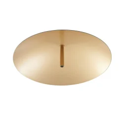 Lindby LED-bordlampe Tiama, metal, sort/guld, Ø 30 cm
