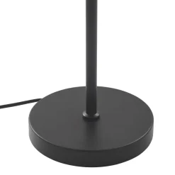 Lindby LED-bordlampe Tiama, metal, sort/guld, Ø 30 cm