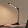 Lindby LED-bordlampe Valtaris, grå, aluminium, CCT, dæmpbar