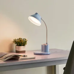 Lindby LED-bordlampe Zephyra, blå, CCT, dæmpbar