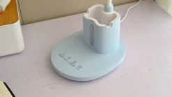 Lindby LED-bordlampe Zephyra, blå, CCT, dæmpbar