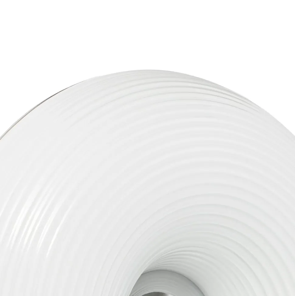 Lindby LED-bord-/væglampe Fjora, hvid/krom, Ø 30 cm, dæmpbar