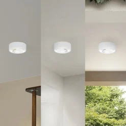 Lindby LED-downlight Siaka, hvid, metal, Ø 5 cm, IP65