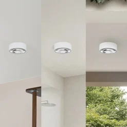 Lindby LED-downlight Siaka, hvid, metal, Ø 5 cm, IP65