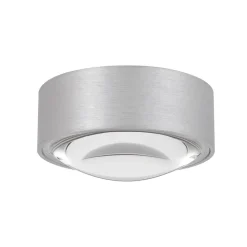 Lindby LED-downlight Siaka, grå, metal, Ø 5 cm, IP65