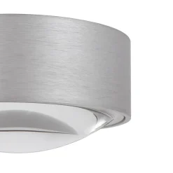Lindby LED-downlight Siaka, grå, metal, Ø 5 cm, IP65
