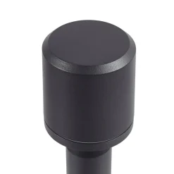 Lindby LED-gadelampe Amila, sort, aluminium, IP54