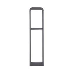 Lindby LED-gadelampe Darko, 80 cm, grå, metal, IP54